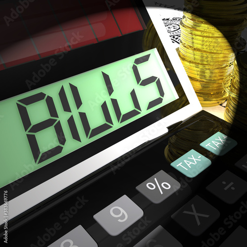 Φωτογραφία Bills Calculated Means Invoices Payable And Owing