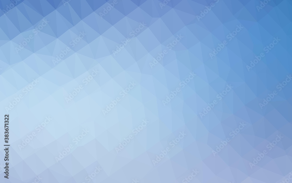 Light BLUE vector polygonal pattern.