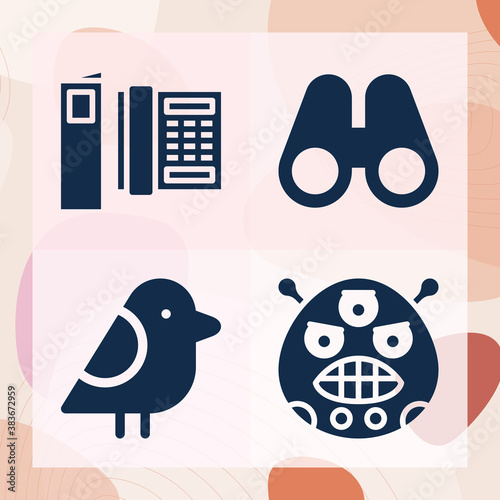 Simple set of shout related filled icons
