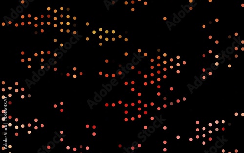 Dark Green, Red vector cover with spots.