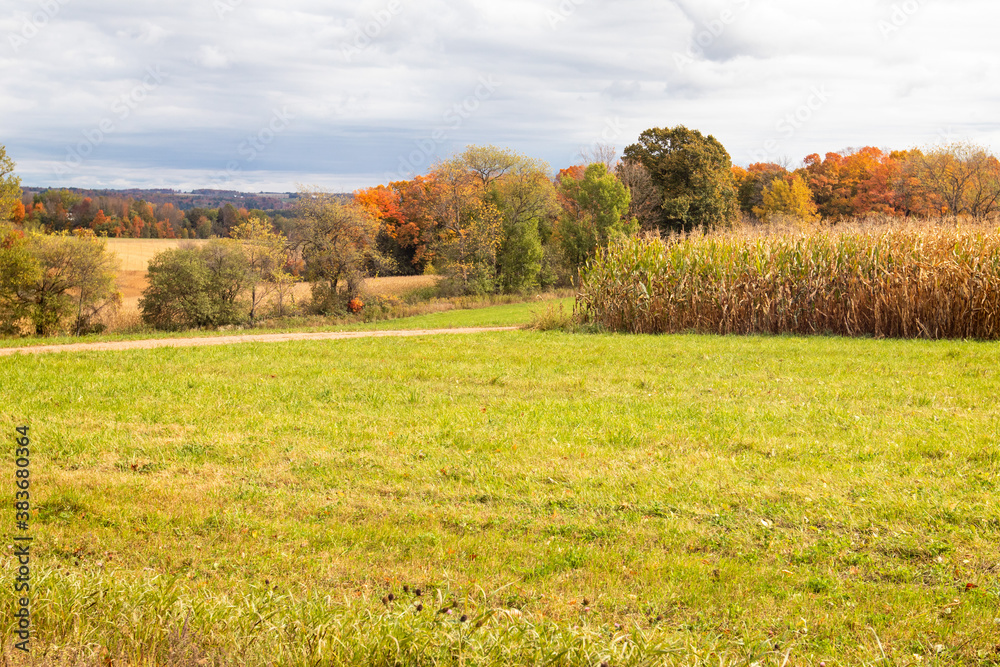 Central Wisconsin farmland in Autumn