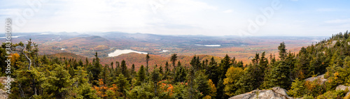 Panoramic view of the Mont-Orford national park, Canada photo