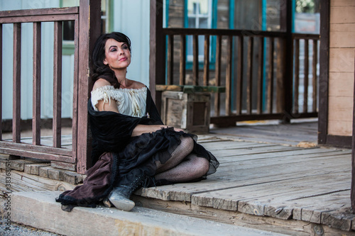 Saloon Girl Portrait photo