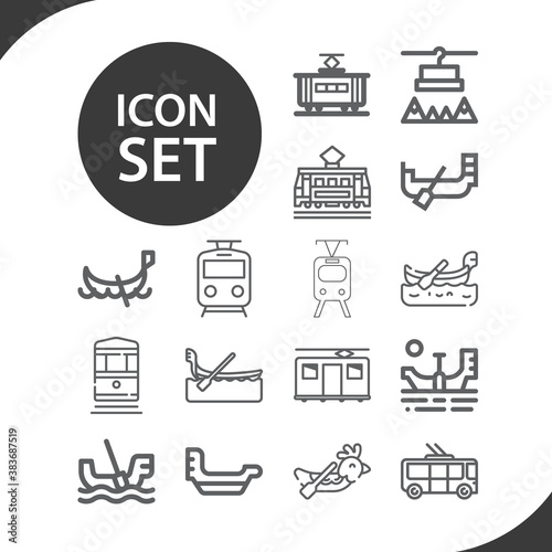 Simple set of denounced related lineal icons.