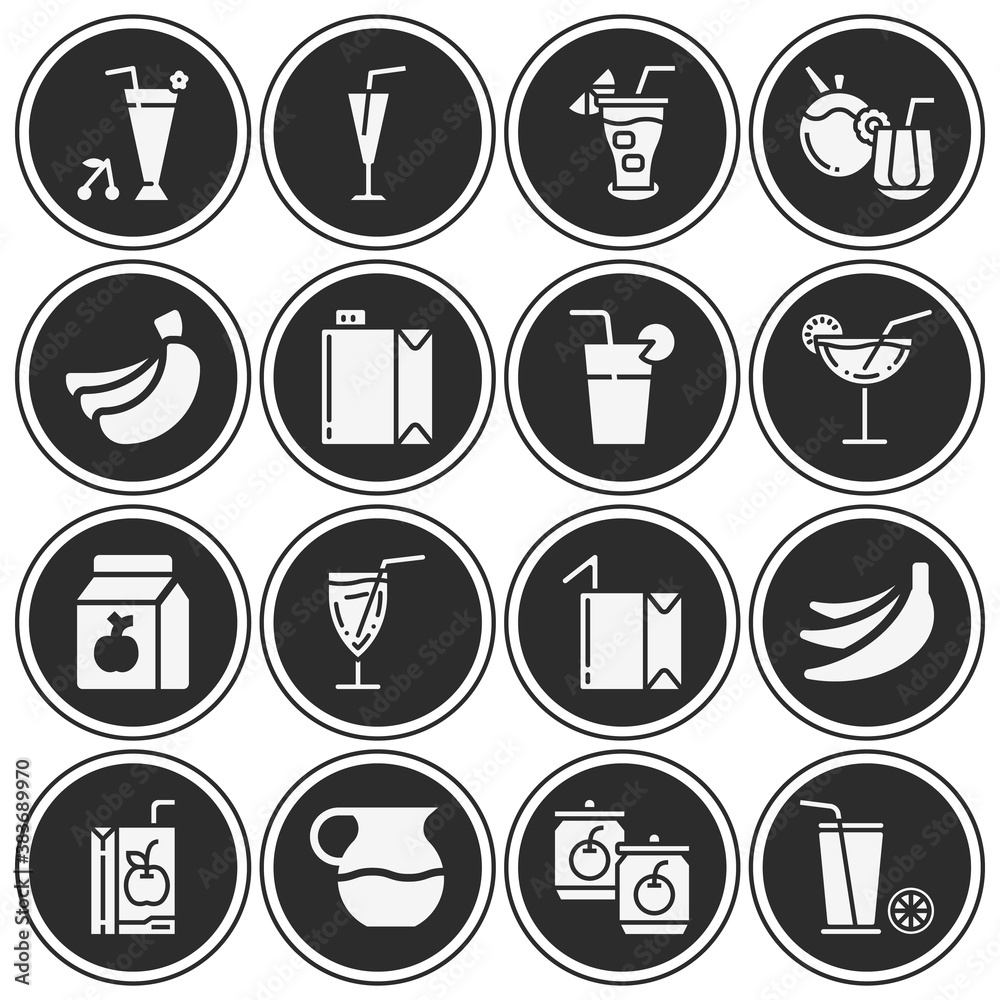 16 pack of digestive fluid filled web icons set 16 pack of digestive fluid filled web icons set