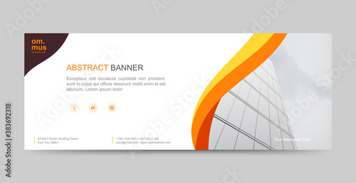 Vector abstract header and banner background. Social media and business web design template. can use for landing page, cover, bifold, flyer and social media