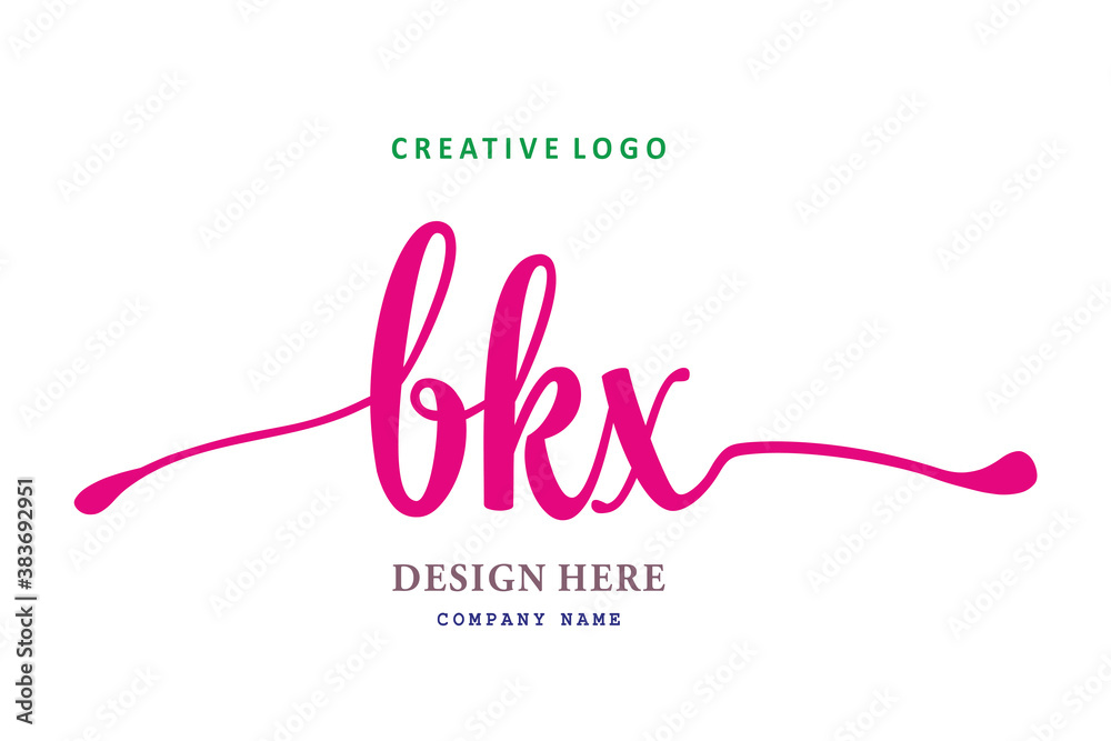 pharmacy logo BKXletter arrangement simple easy to understand and authoritative
