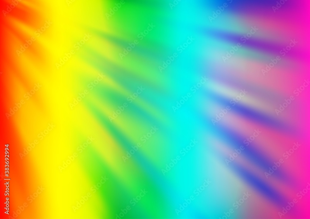 Obraz premium Light Multicolor, Rainbow vector blurred bright pattern.