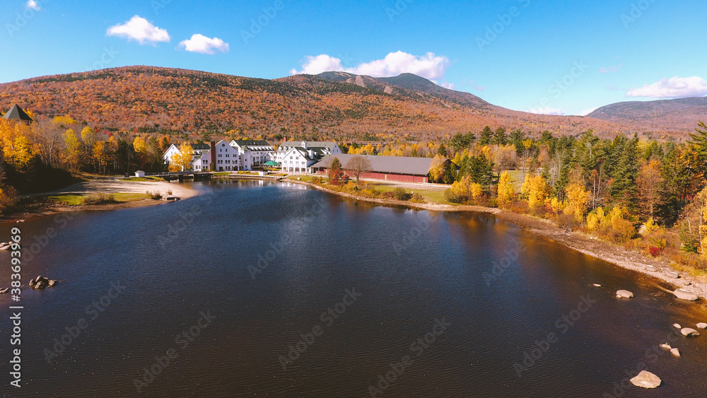 Cochran Pond, Waterville Valley, Autumn in New Hampshire