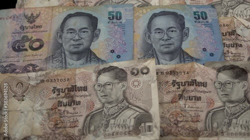 Wallpaper Mural King Bhumibol  on official currency of Thailand.. Ninth monarch of Thailand from Chakri dynasty, titled Rama IX   Torontodigital.ca