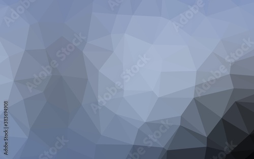 Fototapeta Naklejka Na Ścianę i Meble -  Light BLUE vector triangle mosaic cover.