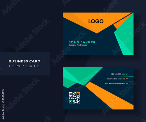 colorful unique business card template