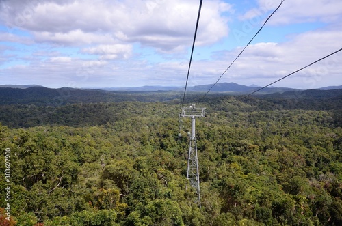 Kuranda Skyrail in Queensland mountains