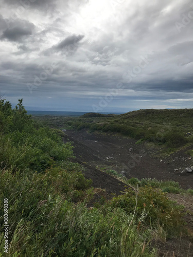 clouds over the river