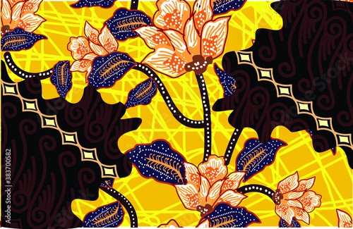 Indonesian batik motif, Batik is a technique of wax-resist dyeing applied to whole cloth, or cloth made using this technique originated from Indonesia