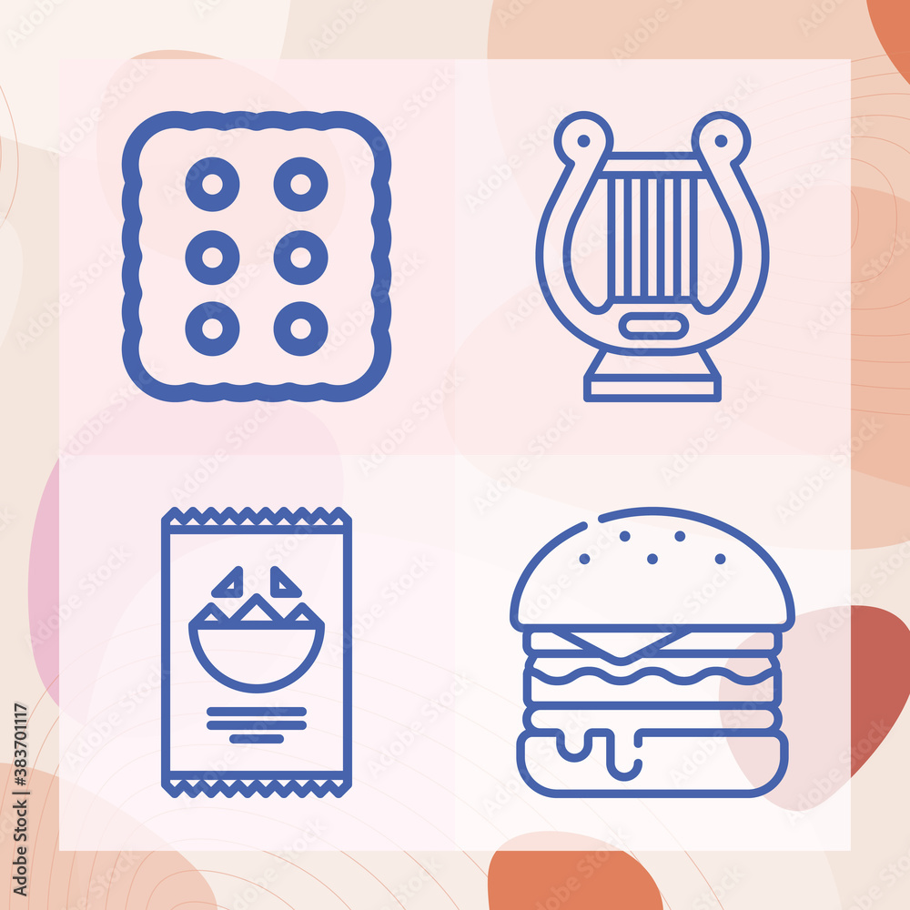 Simple set of chinese related lineal icons Simple set of chinese related lineal icons
