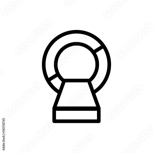 Magnetic resonance imaging (MRI) line icon. Design template vector