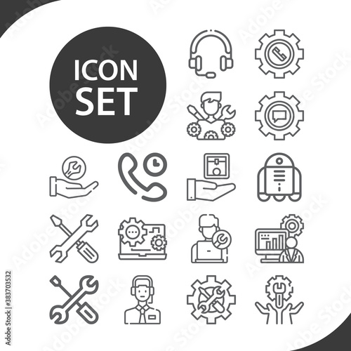 Simple set of innovations related lineal icons.
