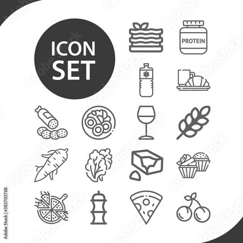 Simple set of booking related lineal icons.