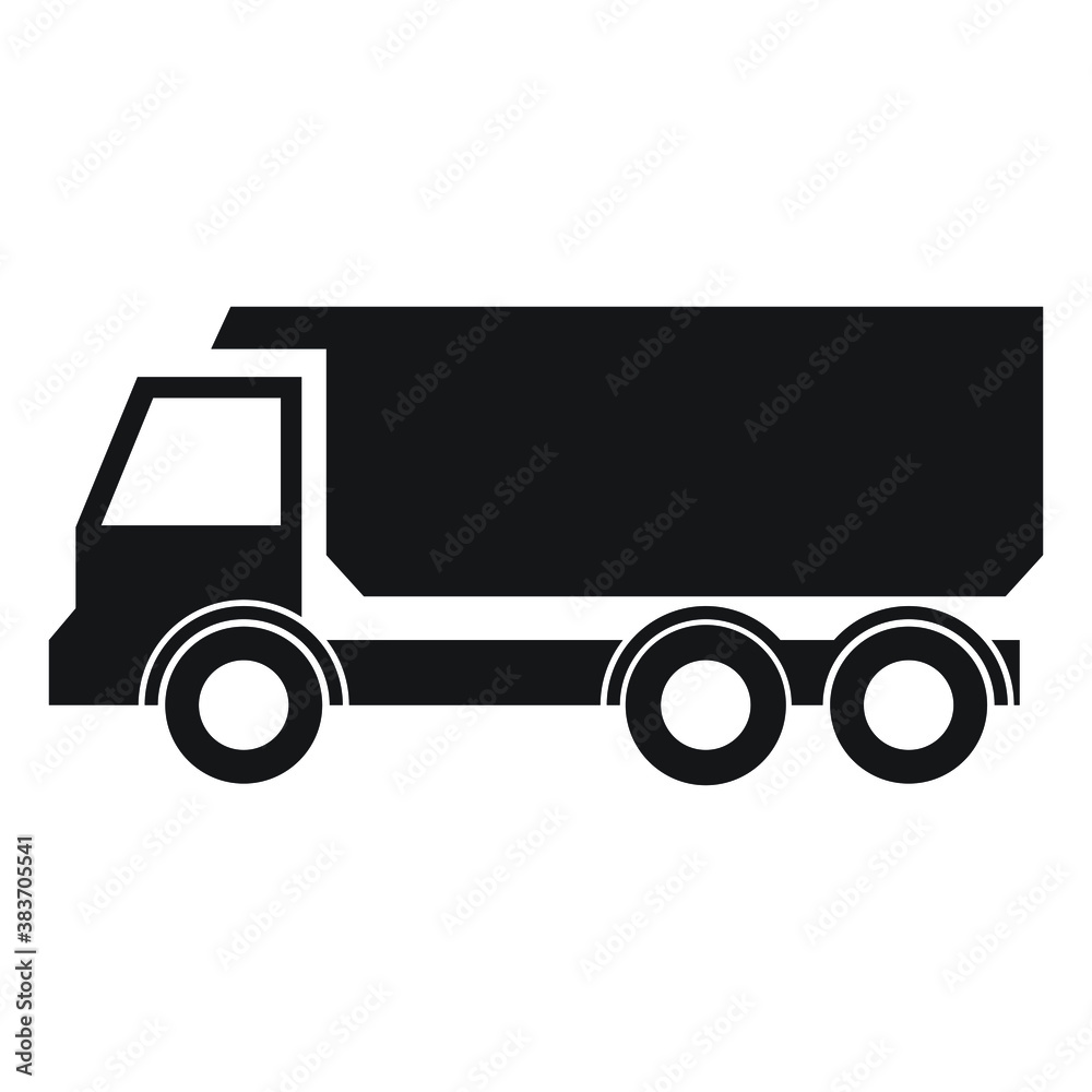 Simple truck, Delivery icon. isolated on white background Simple truck, Delivery icon. isolated on white background