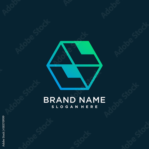 Abstract logo with modern technology concept Premium Vector Part 3