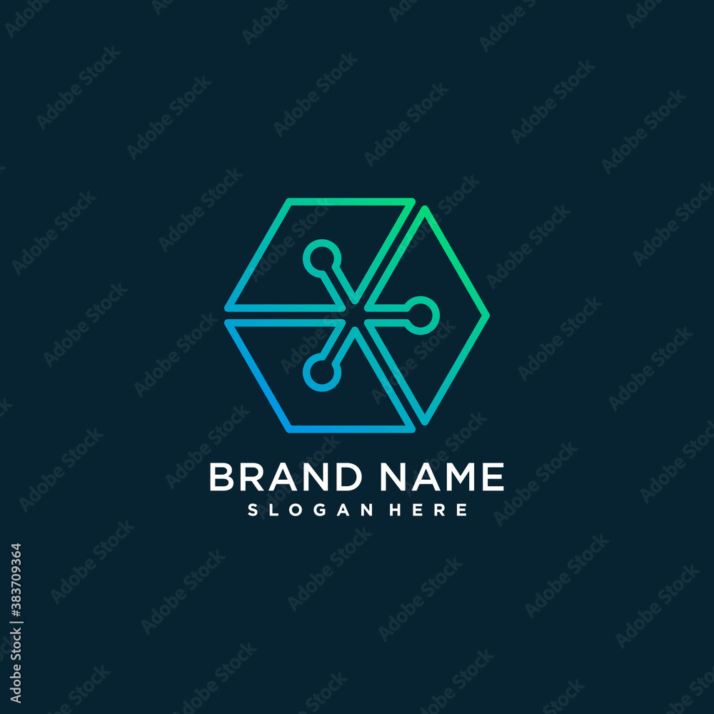 Abstract logo with modern technology concept Premium Vector Part 7 Abstract logo with modern technology concept Premium Vector Part 7