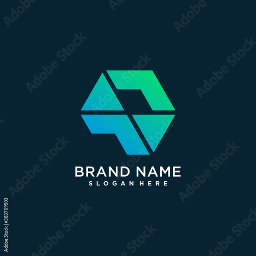 Abstract logo with modern technology concept Premium Vector Part 10