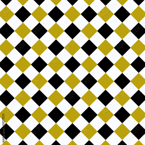 Geometry minimalistic pattern design with simple Square shape and figure .Off-white Background, Gold and Black Pattern. Seamless vector background. Graphic modern pattern.