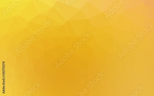 Light Orange vector abstract mosaic backdrop.