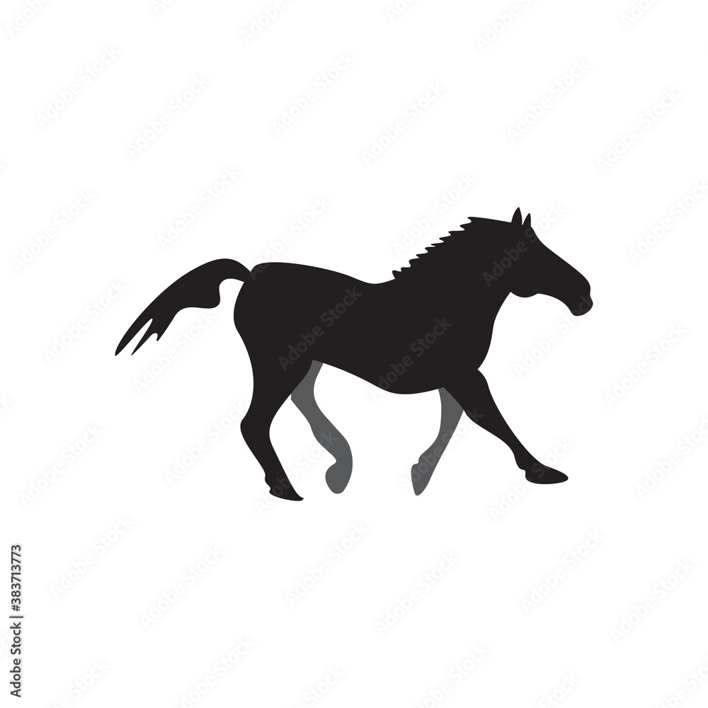 Naklejka premium Horse icon illustration design template vector isolated