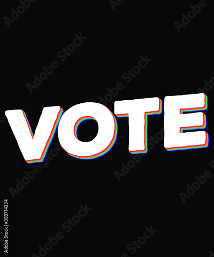 Vote typography t-shirt design for Election campaign