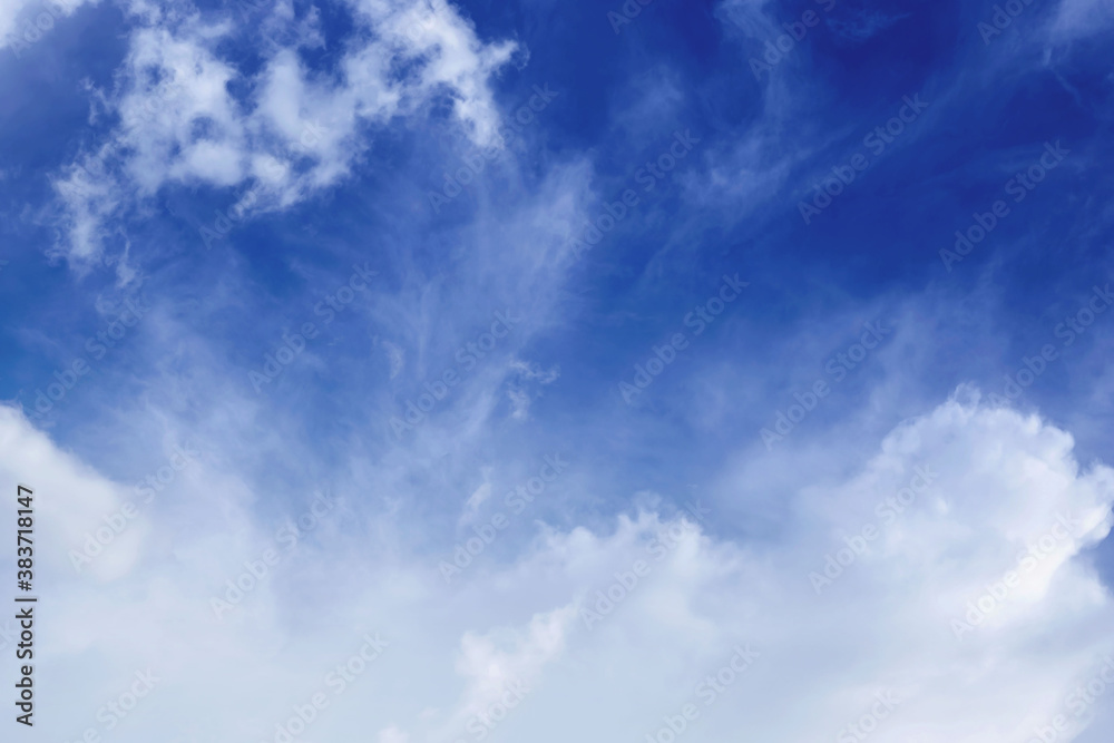 Blue sky with clouds Many beautiful white Blue sky with clouds Many beautiful white