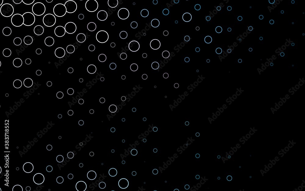 Dark BLUE vector pattern with spheres.