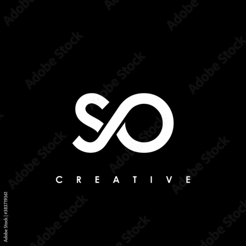 SO Letter Initial Logo Design Template Vector Illustration	
