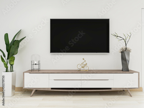 There are cloth sofa and table in the clean living room