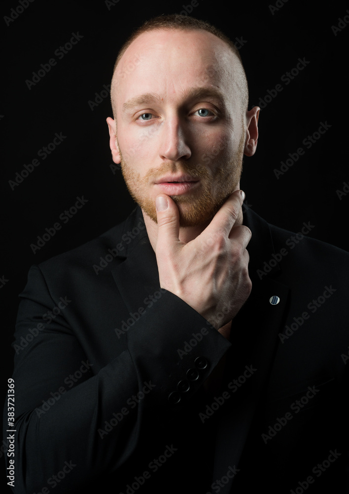 Obraz premium Close up portrait of Handsome young man.
