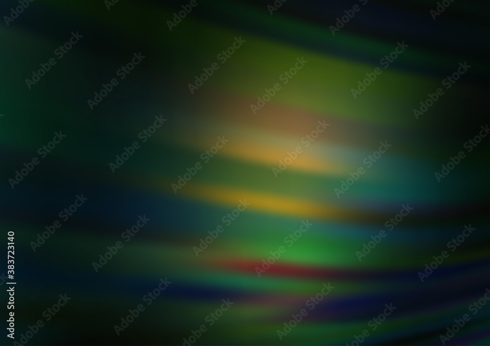 Dark Green, Yellow vector abstract bright background.