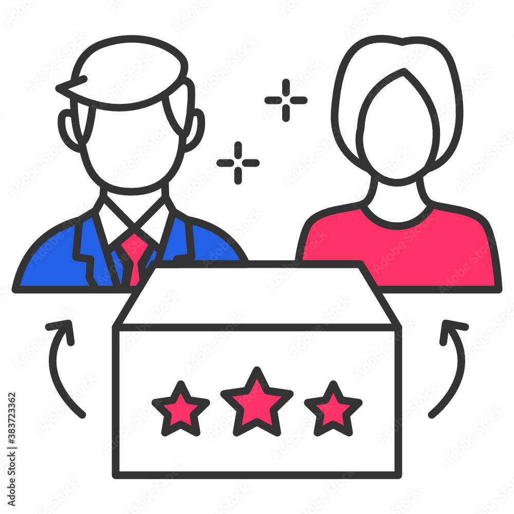 Candidate with Ballot Box Concept, Check Empty Container before Voting Vector Icon Design, Presidential elections 2020 in United States Symbol on White background Candidate with Ballot Box Concept, Check Empty Container before Voting Vector Icon Design, Presidential elections 2020 in United States Symbol on White background