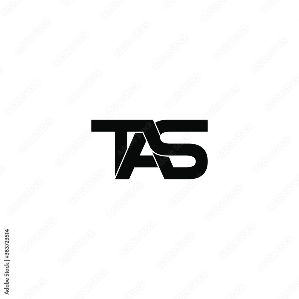Obraz premium tas letter original monogram logo design