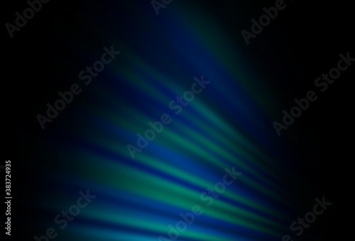 Dark BLUE vector texture with colored lines. © Dmitry