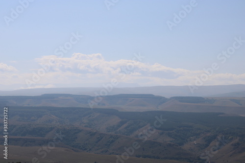 Sunny day in the foothills of the Caucasus near Kislovodsk