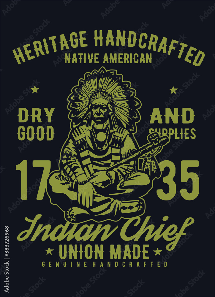 Fototapeta premium indian chief