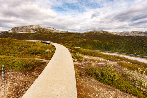 Vedahaugane rest stop in Norway photo