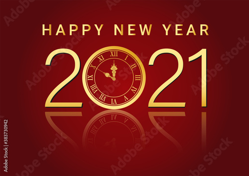 happy new year 2021, background illustration