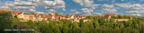 Panoramaansicht der Altstadt von Rothenburg ob der Tauber