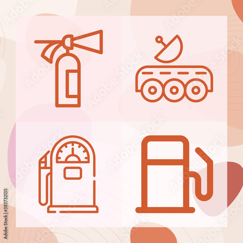 Simple set of station related lineal icons