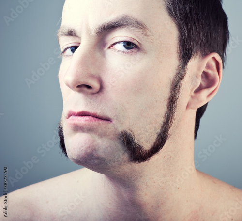 man with sideburns  photo