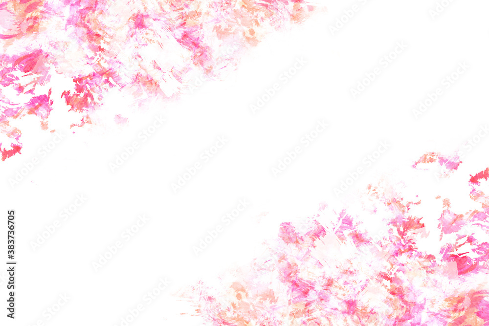 春のイメージ　ピンクのブラシタッチの背景
