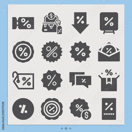 Simple set of laugh off related filled icons.