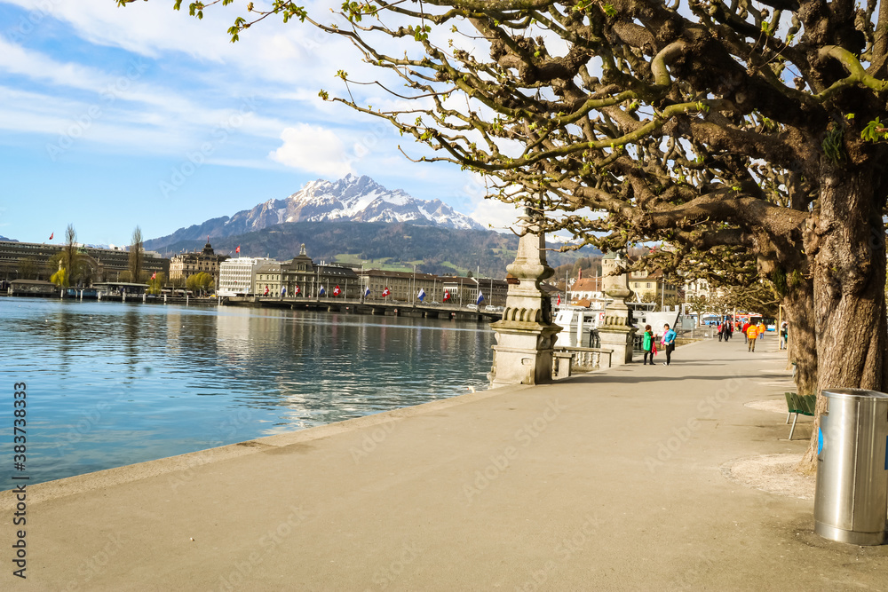 Lucerne is a city in central Switzerland, in the German-speaking portion of the country